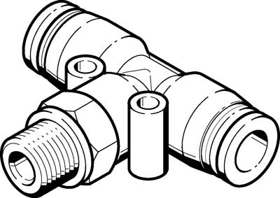 10485332 FESTO T-INSTEEKSCHROEFKOPPELING QST-G1/2-16 186167