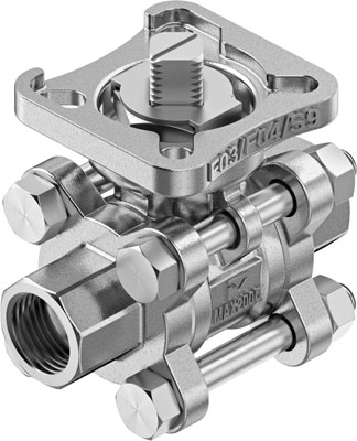 11104789 FESTO KOGELKRAAN VZBE-1/4-WA-63-T-2-F0304-V15V15 8089038