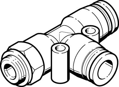 10485343 FESTO T-INSTEEKSCHROEFKOPPELING QSTL-G1/2-16 186178
