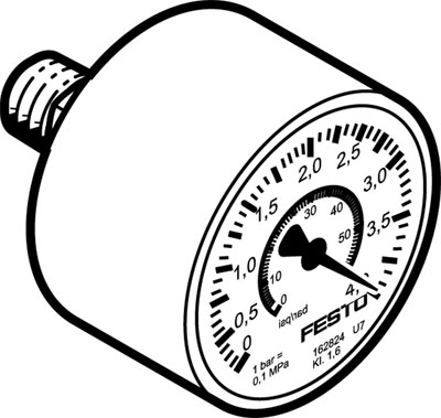 10186185 FESTO PRECISIEMANOMETER MAP-40-4-1/8-EN 162842
