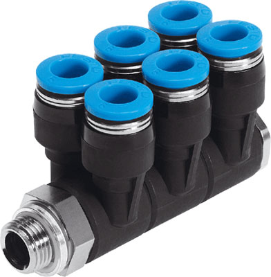 10485400 FESTO MEERVOUDIGE VERDELER QSLV6-G1/8-6 186254