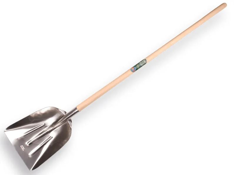 10364120 QTOOL GRAANSCHOP ALUM. MET KNOPSTEEL AFM.:±45X34CM: LENGTE: ±167CM