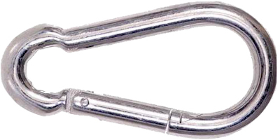 10517088 DX KARABIJNHAAK C-DIN 5299 40X4MM VERZINKT