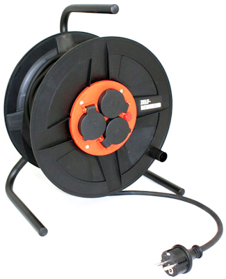 10425199 QWATT PRO KABELHASPEL 3G1,5 50MTR BM-300 THERMO H07RN-F ZWART