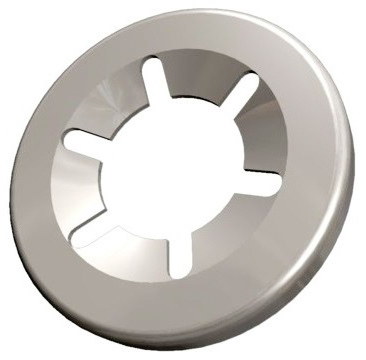 FASTEN PUSH ON RVS snelborgring Z/KAP